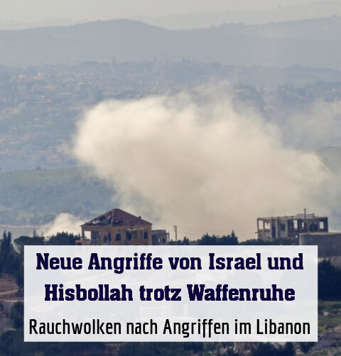 Rauchwolken nach Angriffen im Libanon