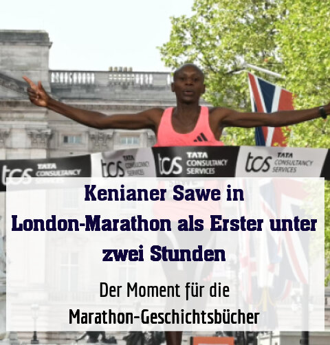 Der Moment für die Marathon-Geschichtsbücher