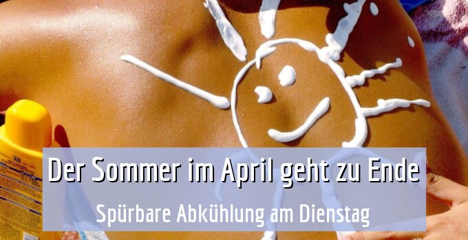 Spürbare Abkühlung am Dienstag