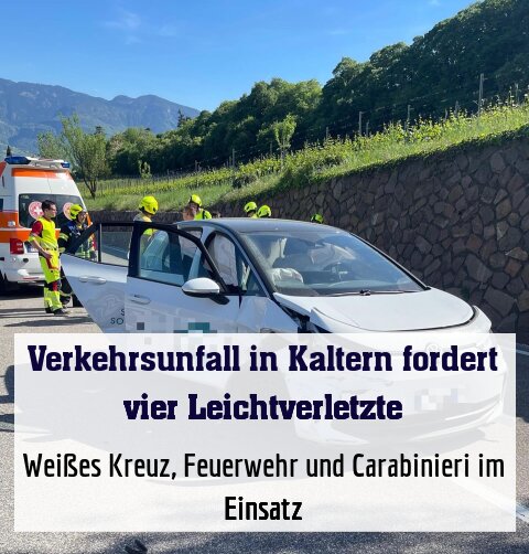 Weißes Kreuz, Feuerwehr und Carabinieri im Einsatz