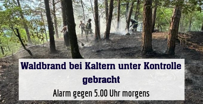Alarm gegen 5.00 Uhr morgens