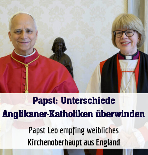 Papst Leo empfing weibliches Kirchenoberhaupt aus England