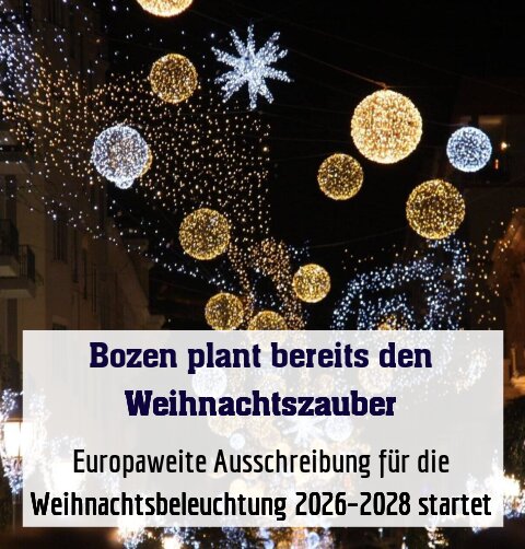 Europaweite Ausschreibung für die Weihnachtsbeleuchtung 2026–2028 startet