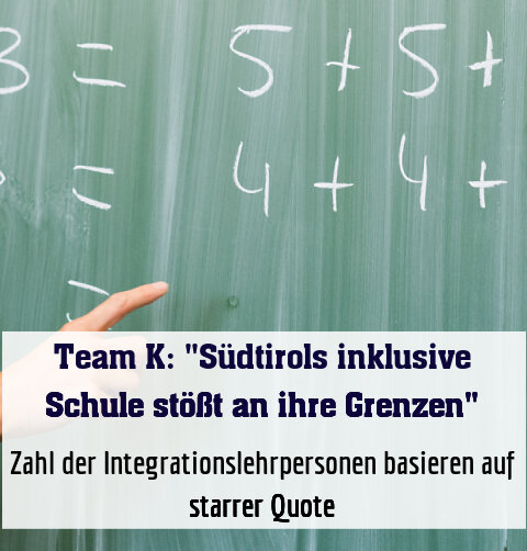 Zahl der Integrationslehrpersonen basieren auf starrer Quote