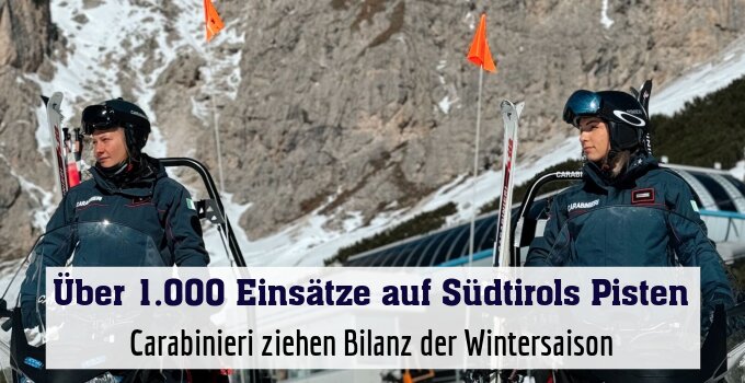 Carabinieri ziehen Bilanz der Wintersaison