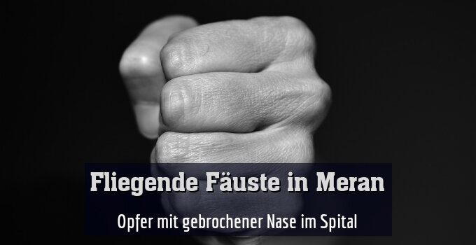 Opfer mit gebrochener Nase im Spital