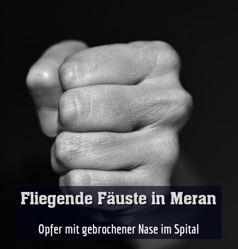 Opfer mit gebrochener Nase im Spital