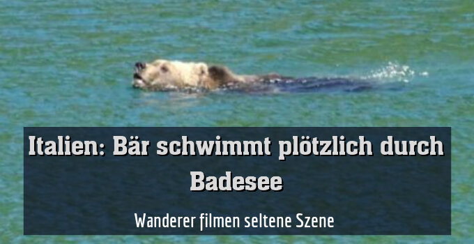Wanderer filmen seltene Szene 