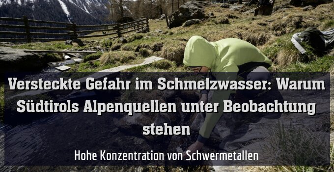 Hohe Konzentration von Schwermetallen