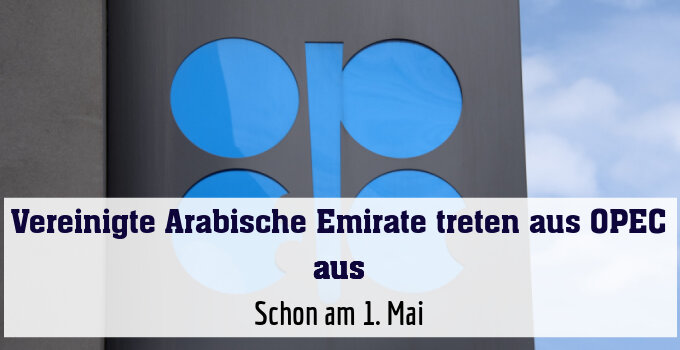 Der Austritt soll am 1. Mai erfolgen