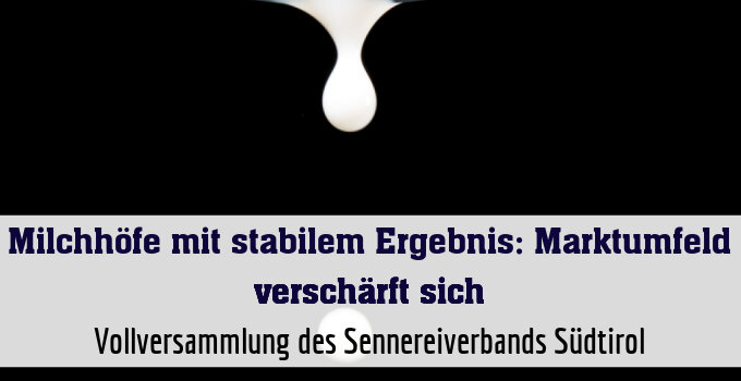 Vollversammlung des Sennereiverbands Südtirol