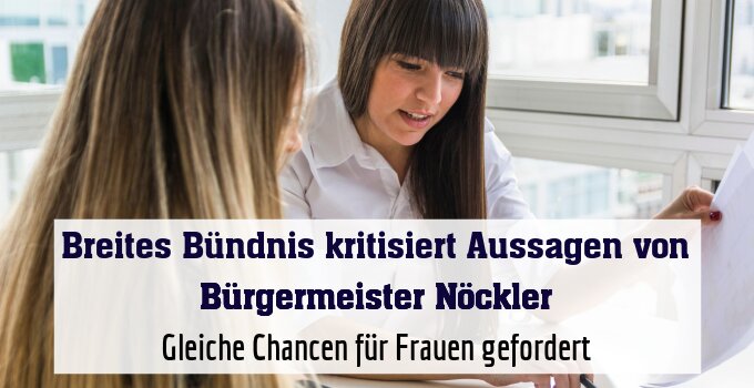 Gleiche Chancen für Frauen gefordert