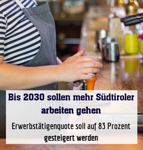 Erwerbstätigenquote soll auf 83 Prozent gesteigert werden