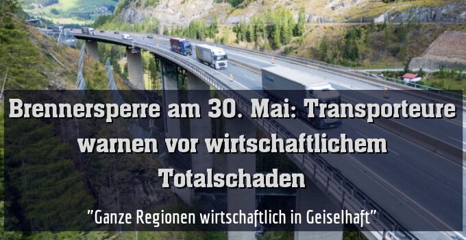 "Ganze Regionen wirtschaftlich in Geiselhaft"
