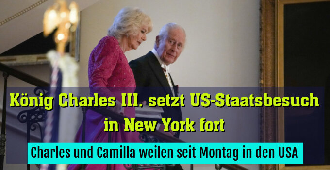 Charles und Camilla weilen seit Montag in den USA