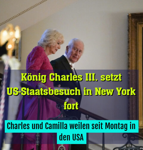 Charles und Camilla weilen seit Montag in den USA