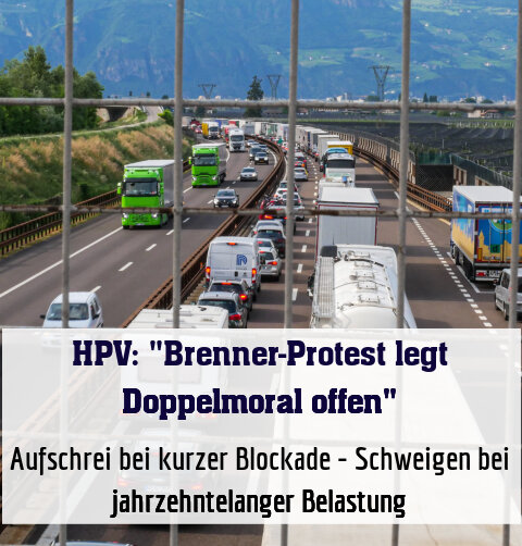 Aufschrei bei kurzer Blockade - Schweigen bei jahrzehntelanger Belastung