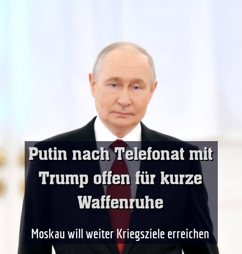 Moskau will weiter Kriegsziele erreichen