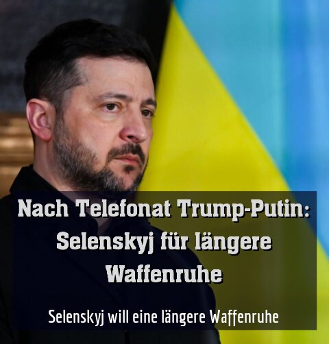 Selenskyj will eine längere Waffenruhe