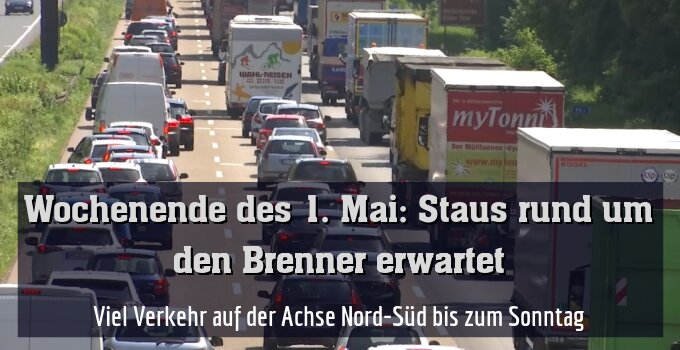 Viel Verkehr auf der Achse Nord-Süd bis zum Sonntag