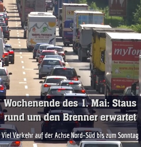 Viel Verkehr auf der Achse Nord-Süd bis zum Sonntag