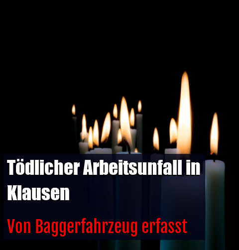 Von Baggerfahrzeug erfasst