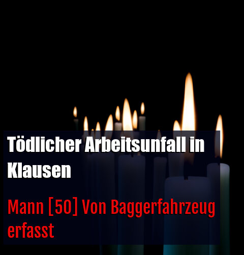Mann [50] Von Baggerfahrzeug erfasst