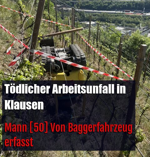 Mann [50] Von Baggerfahrzeug erfasst