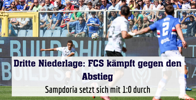 Sampdoria setzt sich mit 1:0 durch