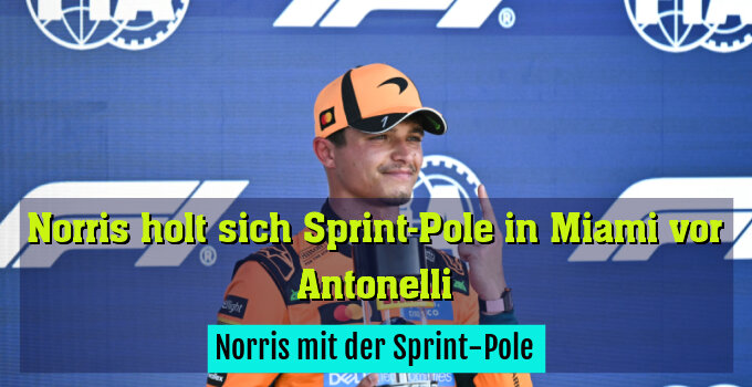 Norris erleichtert