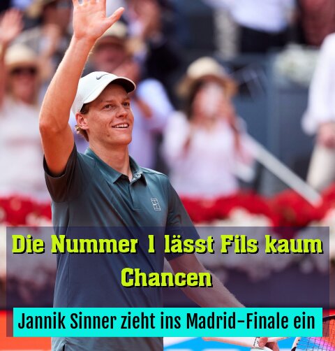 Jannik Sinner zieht ins Madrid-Finale ein