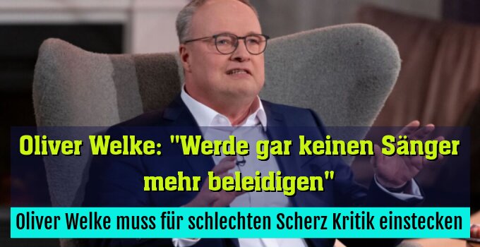 Oliver Welke muss für schlechten Scherz Kritik einstecken