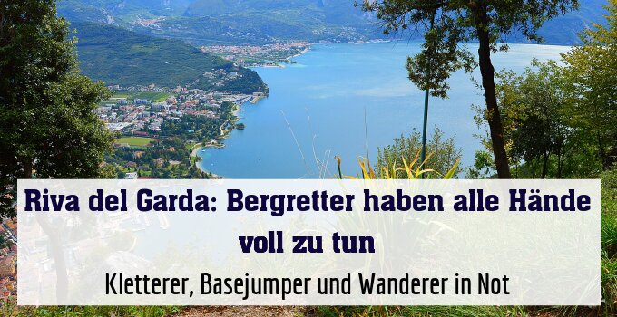 Kletterer, Basejumper und Wanderer in Not