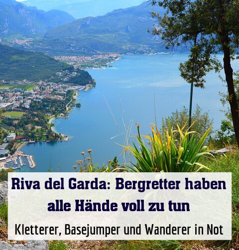 Kletterer, Basejumper und Wanderer in Not