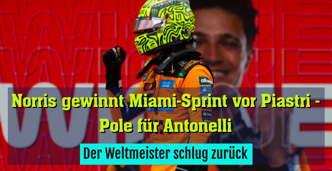 Der Weltmeister schlug zurück