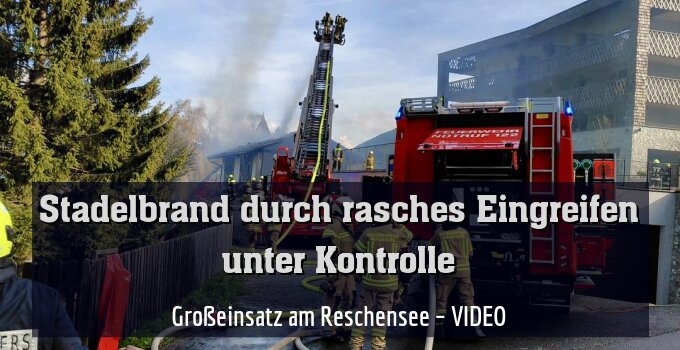Großeinsatz am Reschensee – VIDEO