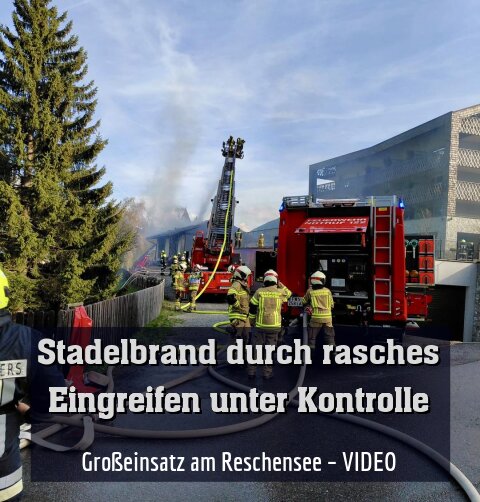 Großeinsatz am Reschensee – VIDEO