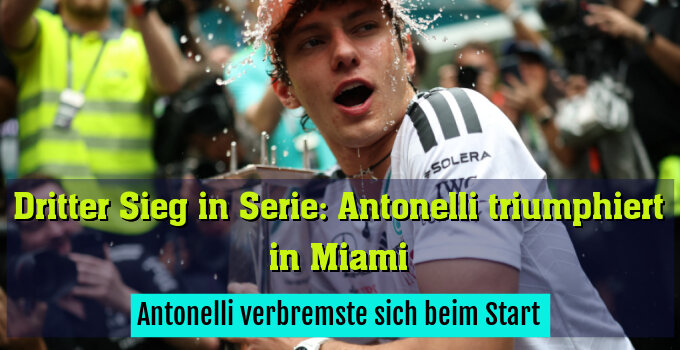 Antonelli im Siegesrausch