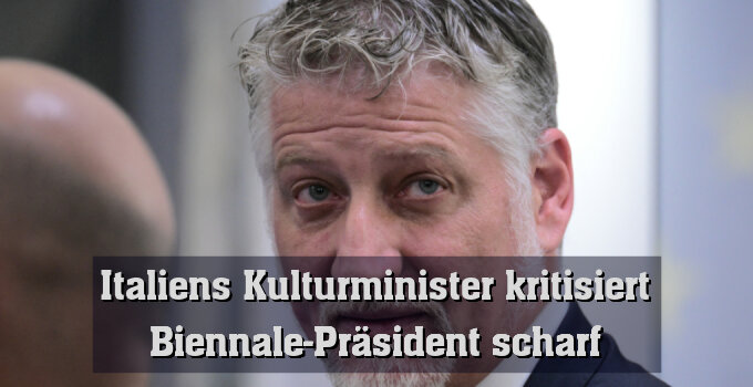 Italiens Kulturminister Alessandro Giuli