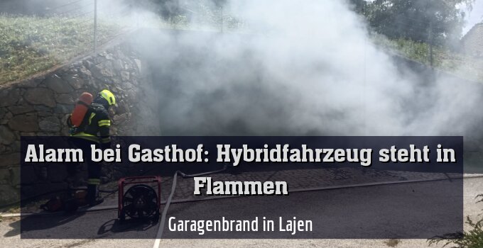 Garagenbrand in Lajen