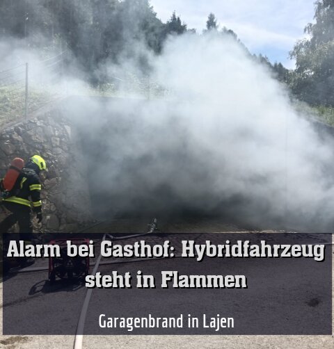 Garagenbrand in Lajen