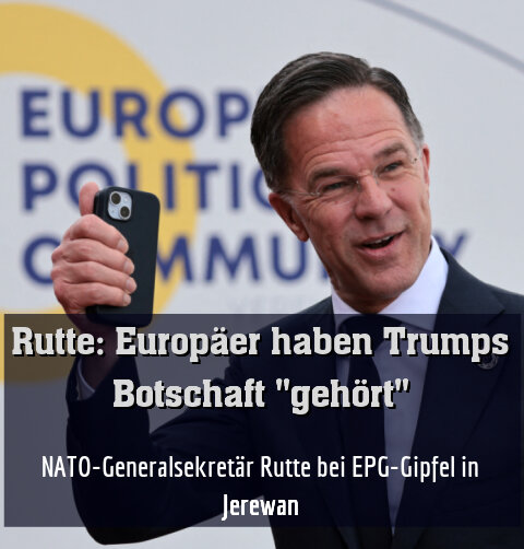 NATO-Generalsekretär Rutte bei EPG-Gipfel in Jerewan