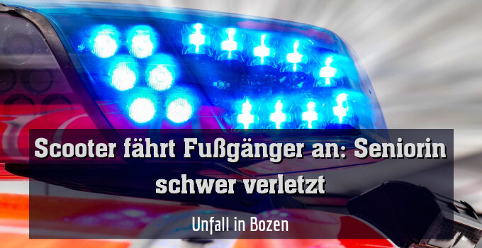Unfall in Bozen