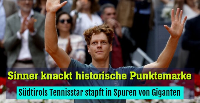 Südtirols Tennisstar stapft in Spuren von Giganten