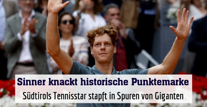 Südtirols Tennisstar stapft in Spuren von Giganten