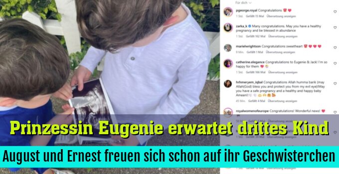 August und Ernest freuen sich schon auf ihr Geschwisterchen