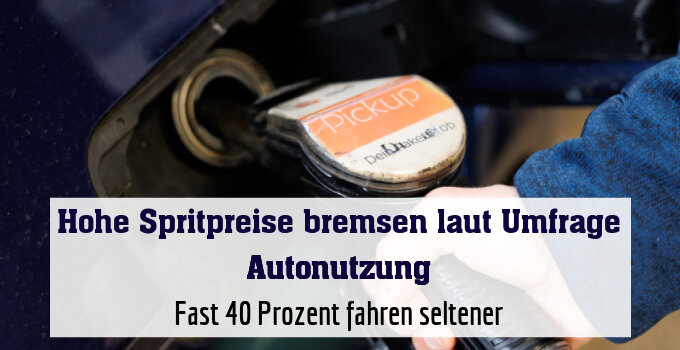 Fast 40 Prozent fahren seltener