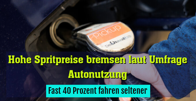Fast 40 Prozent fahren seltener