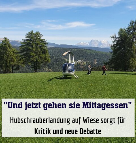 "Und jetzt gehen sie Mittagessen"