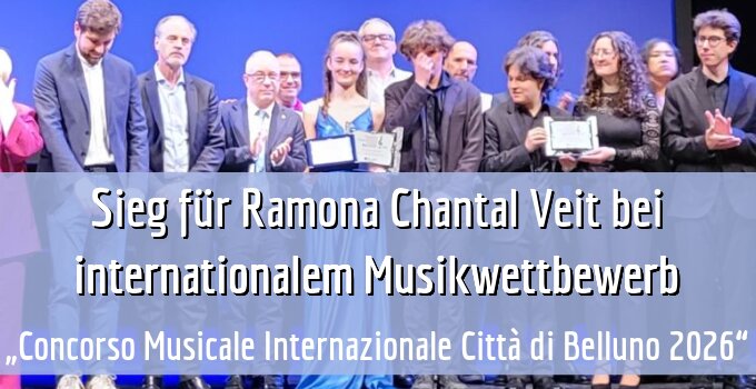 „Concorso Musicale Internazionale Città di Belluno 2026“